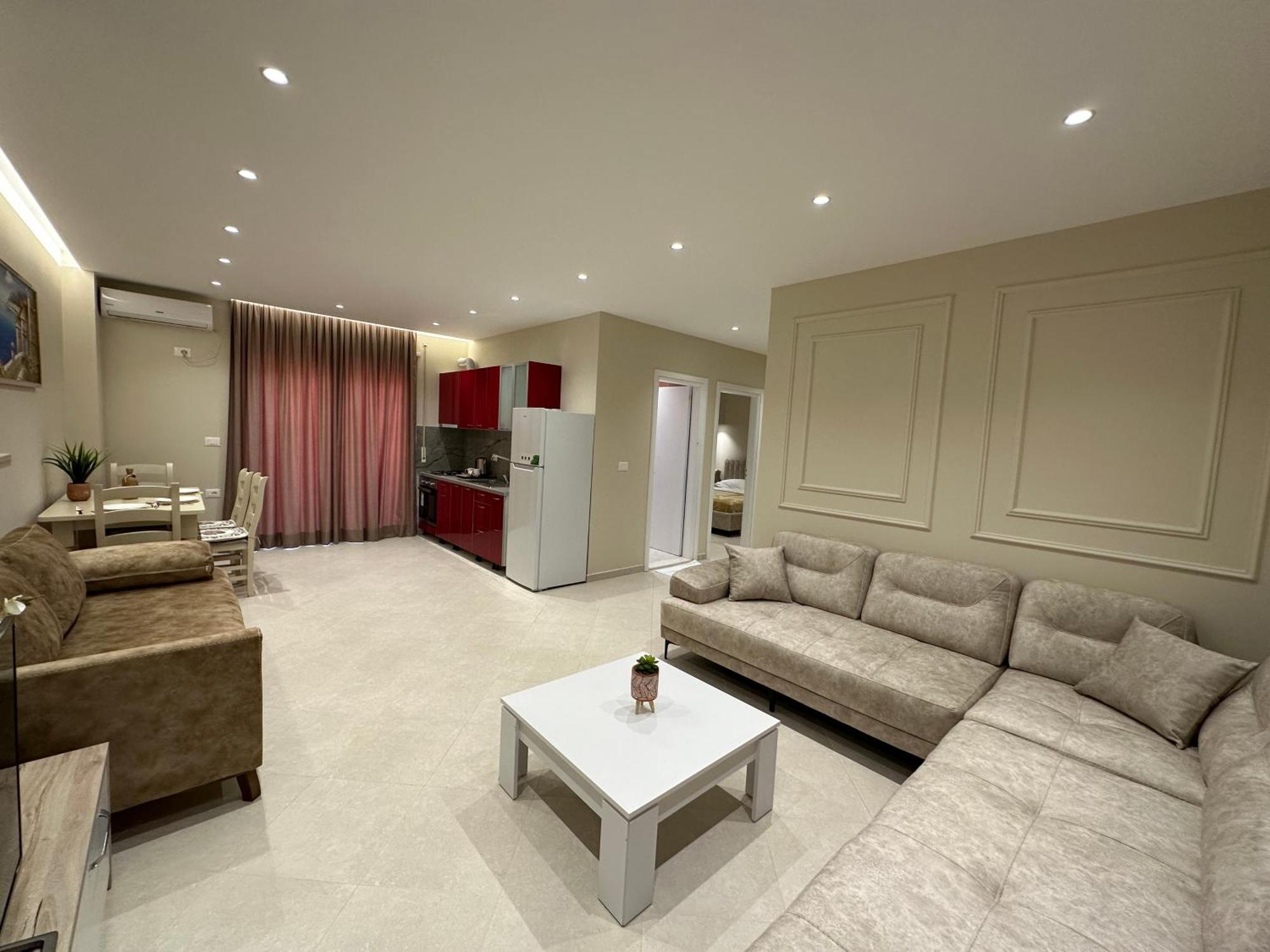 Beachfront Apartment With Balcony Влёра Экстерьер фото